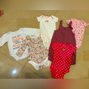 26 pieces 0-3 months new born baby girl BUNDLE !! Carters gerber